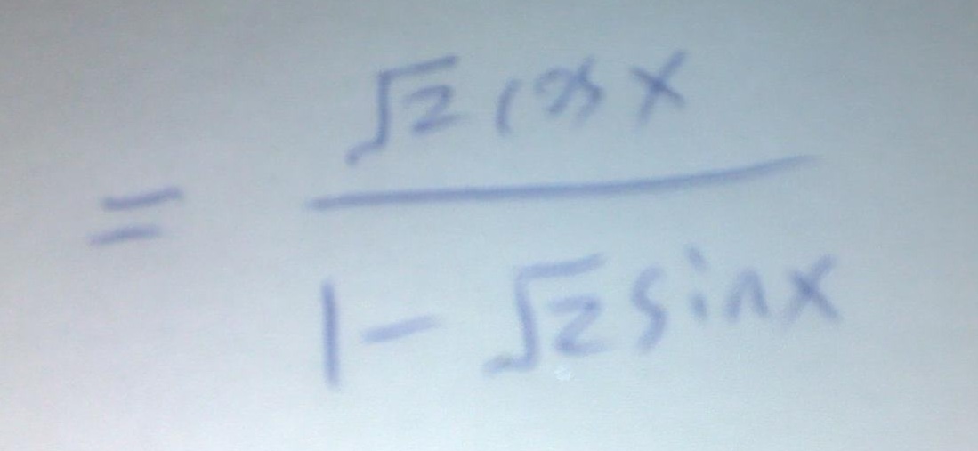 现在有道数学题，抓狂！有没有能人再将它简化一下，能简化成一个正切的话最好。谢谢！ ...