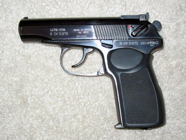 马卡洛夫手枪有一些用作出口市场和国内安全部门使用的型号，例如这种发射9×17mm勃朗.jpg
